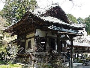 The main hall of Jūrin-ji Temple in Kyoto