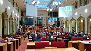 Pražské zastupitelstvo zasedá v budově magistrátu na Mariánském náměstí