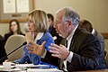 Darling and Sen. Luther Olsen participate in a 2009 committee meeting