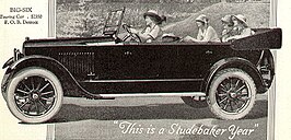 Studebaker Big Six toerwagen (advertentie uit 1920)