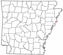 Location of West Memphis, Arkansas