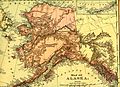 Image 16Alaska in 1895 (Rand McNally). The boundary of southeastern Alaska shown is that claimed by the United States before the conclusion of the Alaska boundary dispute. (from History of Alaska)