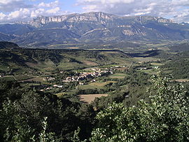 Le village, face au Glandasse