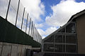 The peace line at Bombay Street/Cupar Way in Belfast, seen from the predominantly Catholic side