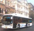 A Tata Marcopolo CNG hybrid bus in Mumbai