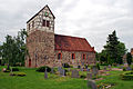 De middeleeuwse dorpskerk van Borstel, typerend voor de gehele streek