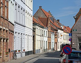 De Rodestraat ter hoogte van het Verbrand Nieuwland