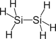Strukturformel des Disilans