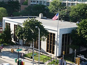 The Five Corners Branch Library on Summit Avenue in Jersey City