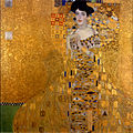 The works of Gustav Klimt, the Austrian painter, are an example of the influence of graphic design on painting.[21] This portrait of Adele Bloch-Bauer shows many of the influences of the graphic design of those times.[22]