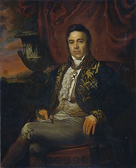 Jean Chrétien Baud. Portret door Raden Saleh (1835)