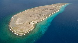 Het eiland gezien vanuit het noorden