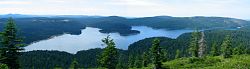 Little Grass Valley Reservoir as seen from atop nearby Bald Mountain