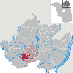 Läget för kommunen Milmersdorf i Landkreis Uckermark