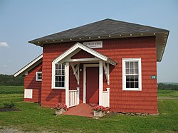 The Governor Brann School, one of the plantation's former rural schoolhouses