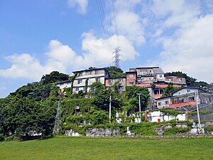 Houses on hill