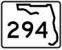 State Road 294 marker