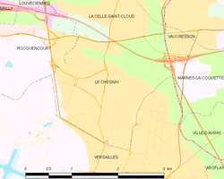 Kart over Le Chesnay-Rocquencourt