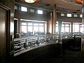 The Observation Bar, a forward-facing lounge on RMS Queen Mary.