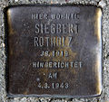 Stolperstein für Siegbert Rotholz