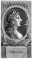 Presumed portrait of Virgil, engraving by F. Huot in the edition of Les Œuvres de Virgile by Abbé Des Fontaines (Paris, Billois, 1802).