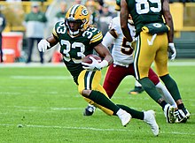 Jones rushing the football during a game