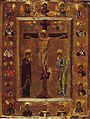 Crucifiement - Icône byzantine. 2e moitié du XIIe siècle, monastère Sainte-Catherine du Sinaï