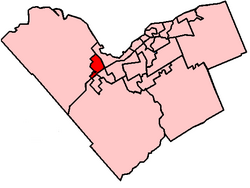 Location within Ottawa