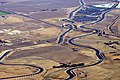 Aerial view of the California Aqueduct at the Interstate 205 crossing on Sep 11, 2007