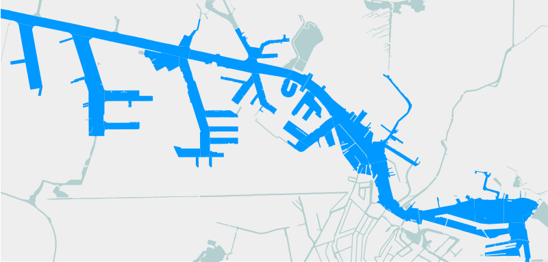 Carte du Port d'Amsterdam