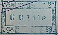 Czech Republic: pre-EU exit stamp (2002)