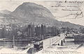 Le Pont de l'Île-Verte permettait le passage du Tramway Grenoble - Chapareillan, qui circula de 1899 à 1947