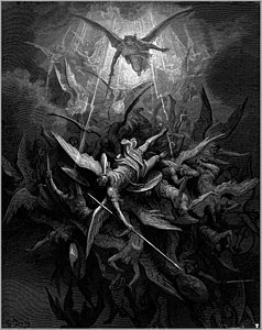 Les Anges déchus illustration de Gustave Doré pour Le Paradis perdu de John Milton (1866)