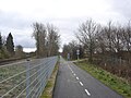 Faaborgbanen grenede fra Svendborgbanen ved Vesterparken i Ringe