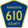 County Road 610 marker