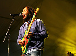 Ziggy Marley tijdens een optreden (2007)