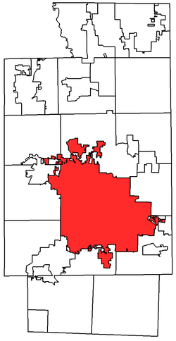 Location within Summit County, Ohio