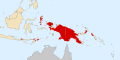 Area of the Papuan languages