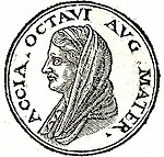 Profils de Caius Octavius et d'Atia Balba Caesonia, Promptuarium iconum insigniorum, 1533.