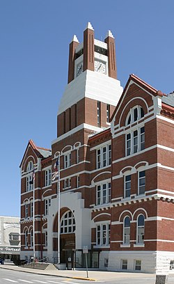 The Mahaska County Courthouse in Oskaloosa is listed on the National Register of Historic Places