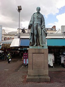 Statue of John Henry Manners, the Duke of Rutland in Leicester