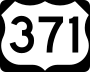 U.S. Route 371 marker