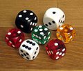 Backgammon dice