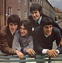 Original line-up in 1965. From left: Pete Quaife, Dave Davies, Ray Davies, Mick Avory.