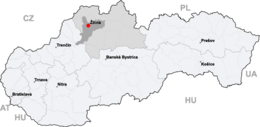 Žilina – Mappa