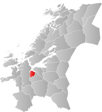 Kart som viser Skaun kommune.