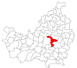 Location in Cluj County