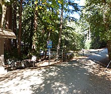 A photo of the entrance to the Boulder Creek Scout Reservation in Boulder Creek, California