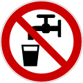 Image 18Hazard symbol for non-potable water (from Water)