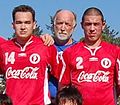 Dane Jens Tang Olesen (center) melatih timnas greenland in 2003 dan sebelumnya 2005–2010.